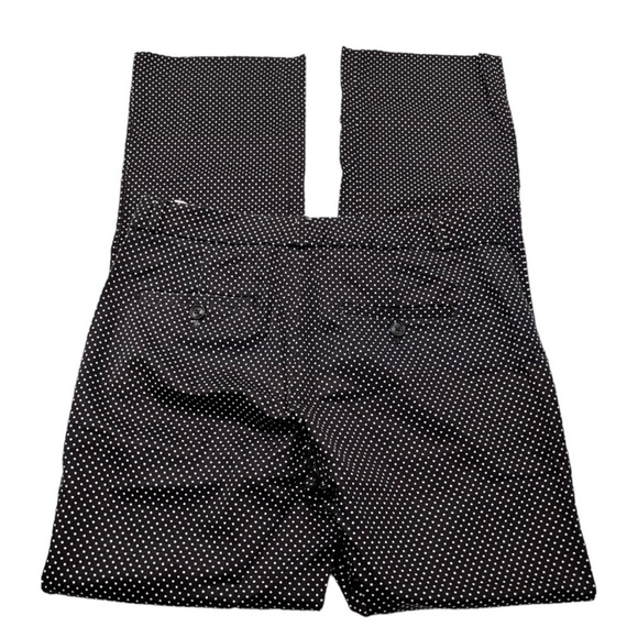 Banana Republic Logan Pant Medium Black White Polka Dot Rayon Viscose - Picture 5 of 7